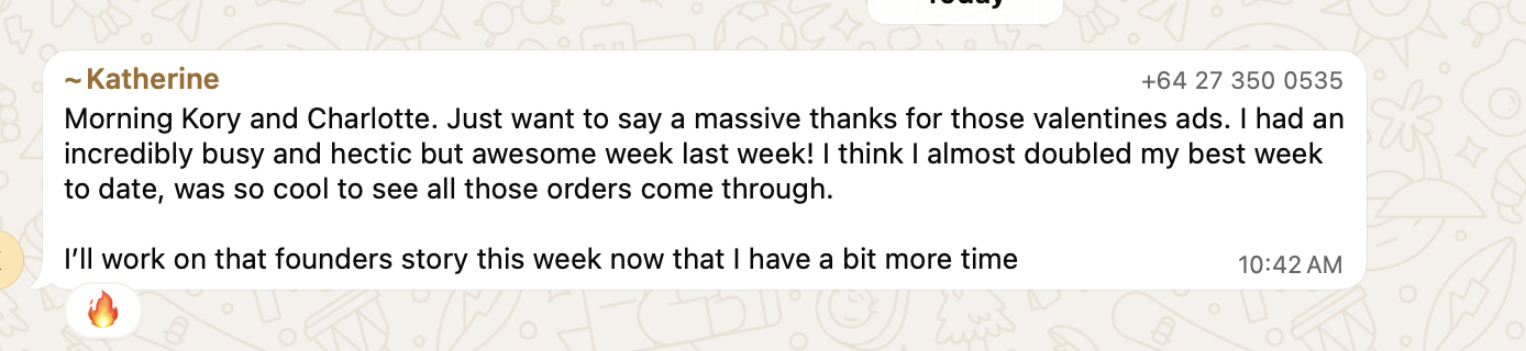 Katherine: best week ever from ads